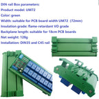 16-Channel 12V 10A DIN Rail Box PLC Expansion Board RS485 Modbus RTU Relay Module