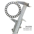 WS2812B 8/16/24/35/45LEDs Pixel Ring SP110E Controller USB Kit RGB Ring Individul AddressabIe WS2812 IC BuiIt-in Lights DC5V