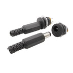 10Pcs (5Pairs) DC022 5.5 x 2.1mm 12V 3A DC Power Socket Plastic Male Plugs Female Socket Panel Mount Jack 5.5*2.1M Connector