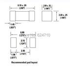 20A 25A 30A 40A Ceramic Fuse 1808 2410 6125 6.1*2.5MM Surface Mount Fuses High Inrush 250VAC/125VDC Fast / Slow Blow Fuse