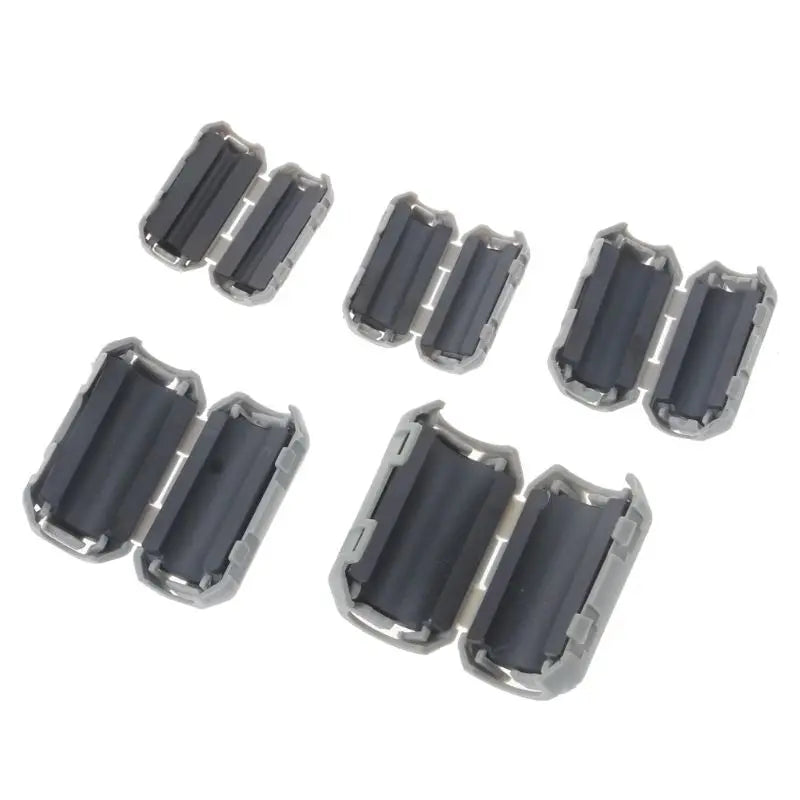 Clip-on Ferrite Choke Ring Cord RFI EMI Noise Suppressor Filter Cable Clip