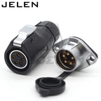 XHE20,  IP67 2/3/4/5/6/7/8/9/10/12 pin Waterproof connector, M20 Panel mount power cable connector male(socket) and female(plug)