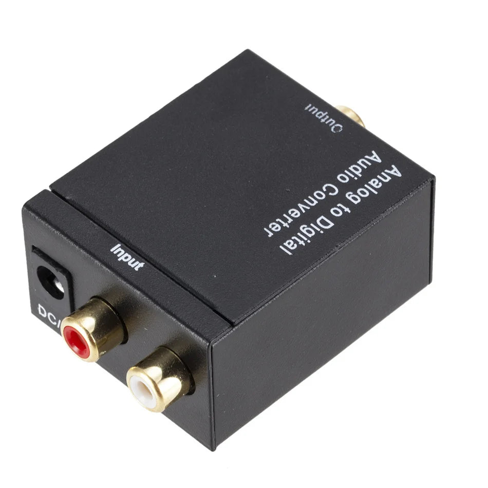 Latest Analog To Digital ADC Converter Optical Coax RCA Toslink Audio Sound Adapter SPDIF Adaptor For Apple TV For Xbox 360 DVD