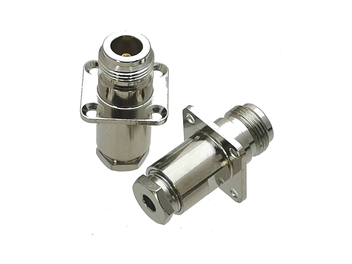 1Pcs Connector N Type Clamp For RG58 RG142 / RG8X LMR240 / RG5 RG6 / RG8 LMR400 RF Coaxial Male plug & Female jack