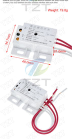 New 220V AC 50Hz Auto Infrared Sensor Switch PIR Microwave Radar Body Motion Sensor Module Adjustable For Time Distance Range
