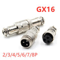 1set GX16 Butting Docking Male & Female 16mm Circular Aviation Socket Plug 2/3/4/5/6/7/8 Pin Wire Panel Connectors