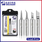 MECHANIC OG Series Lead-free Pure Copper Electric Soldering Iron Tip Welding Tips For PCB BGA IC Chip Repair Solder Tool Kit