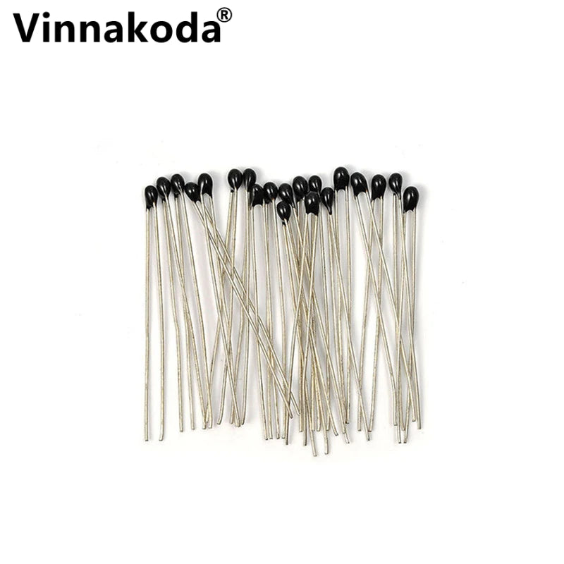 20PCS NTC Thermistor Thermal Resistor MF52A 1K/1.5K/2K/2.2K/2.7K/3K/3.3K/4.7K/5K/6.8K/10K/15K/20K/30K/40K/47K/50K/100K B3950-1%