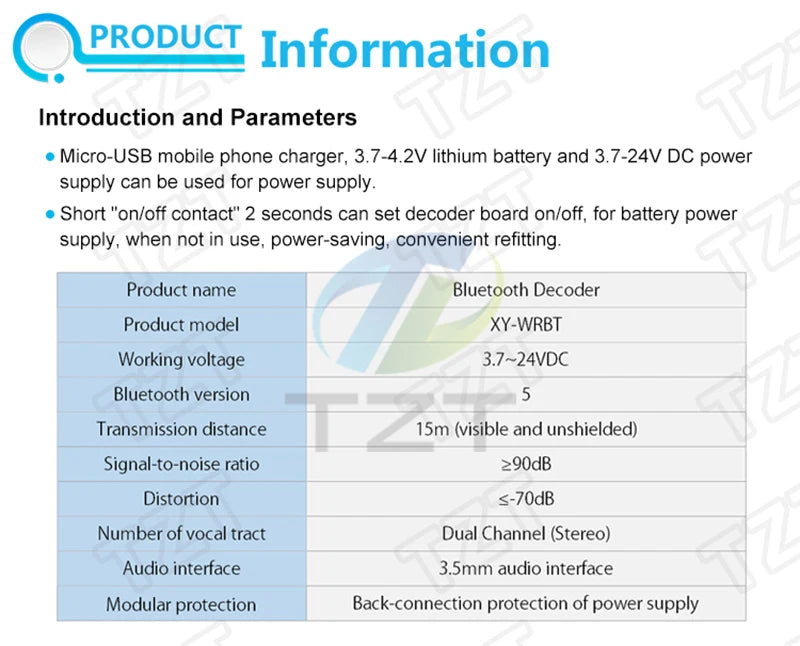 Bluetooth Audio Receiver board Bluetooth 4.1 BT5.0 Pro XY-WRBT MP3 Lossless Decoder Board Wireless Stereo Music Module With Case