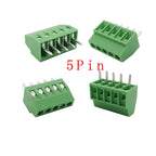 5/10Pcs KF128 2.54mm PCB Mini Screw Terminal Block Connector KF128-2.54 2/3/4/5/6/7/8/9/10/12/14/16Pin 150V 6A for 26-18AWG Cabl
