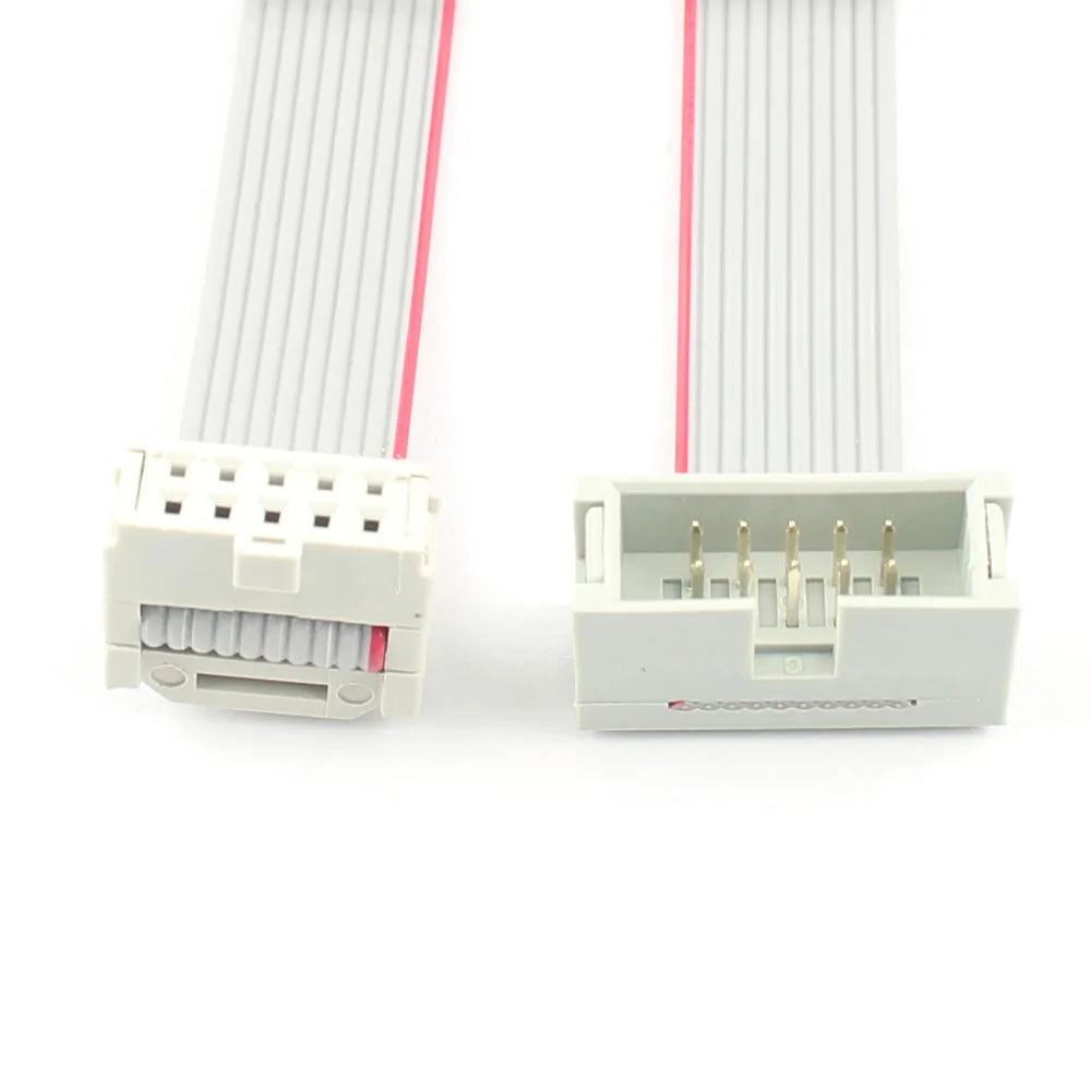 1pcs 2.54mm Pitch DC3 IDC FC Female To Male 10/14/16/20/26/30/34/40/50/64 Pin Connector Flat Ribbon Data Cable 10CM 20CM 30CM