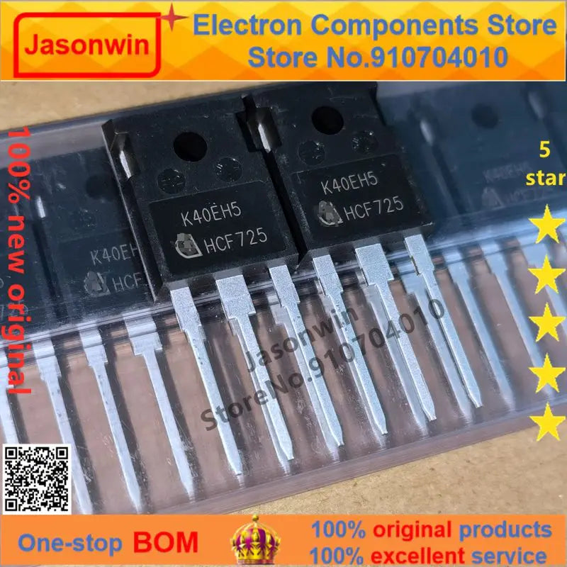 Jasonwin 100% new original 10-60 unids/lote IGBT K40EH5 IKW40N65H5 650V 40A TO-247 Transistor