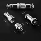 1Set GX12 Docking 2 3 4 5 6 7Pin Male& Female Circular Panel 12mm Metal Aviation Connector Butt Joint Aviation Plug Socket