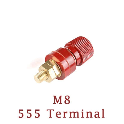 2pcs/1pc 6MM 8MM Full Copper Posts Brass Terminal Blocks Power Supply Terminals M6 M8 Welding Machine Inverter Post Connector