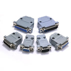 2/5sets DB-9 RS232 Serial Port Connector DB Connector 9/15/25/37 Pin Copper RS232 COM Adapter With Plastic Case Metal shell
