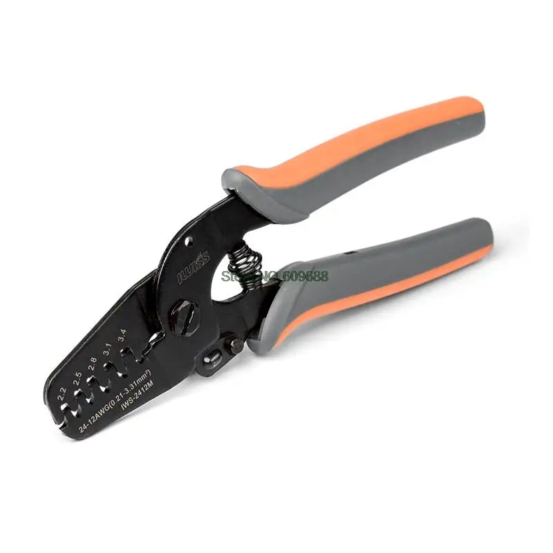 IWISS Mini Micro Open Barrel Crimping Tools Crimper Terminal Pliers for 28-20AWG JAM, Molex, Tyco, JST Terminals and Connectors