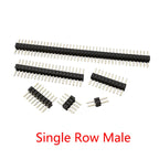 10Pcs 1.27 mm Single Row Male Female Plug Socket Breakaway PCB Board Pin Header Connector 1.27 Strip Pinheader 2P-50 Pin