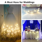 1M 2M 3M 5M Copper Wire LED String Lights Battery Operated Holiday Lighting Fairy Garland For Christmas Tree Wedding Party Decor