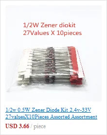 50pcs/lot 3296W Series 500R 1K 2K 5K 10K 20K 50K 100K 200K 1M Multi-turn Potentiometer 10K Variable Resistors with Box Set