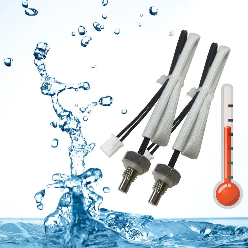 NTC 50K Thermistor Temperature Sensor Resistance Value 50K B Value R25/50 M6 Thread Probe Cable Waterproof