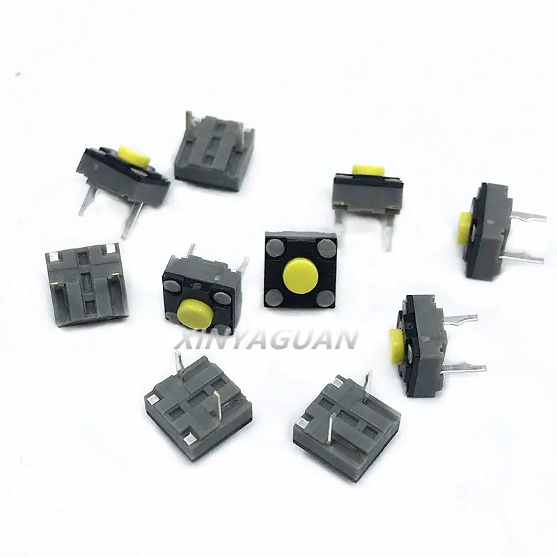 10Pcs Kailh Mute button 6*6*4.3mm square Silent switch ireless mouse micro switch repair parts replace rectangle micro switch