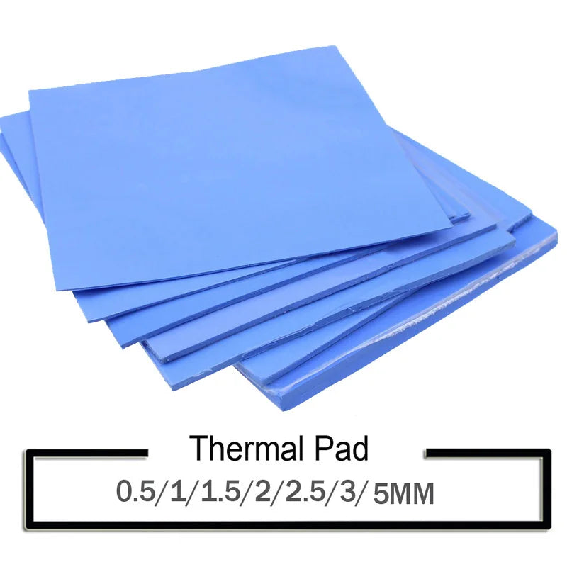 Thermal Pads GPU CPU VGA North bridge Cooler Thermally Conductive Silicone 3.6 w/m k,100x100mm 0.5mm 1mm 1.5mm 2mm 2.5m 3mm 5mm