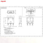 Cltgxdd 1 Piece Micro USB B 2.0 5Pin 3 Feet Charger Dock Port Outlet Connector Micro Vertical Type Smt 6.7H