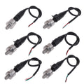 DC 5V 1/8NPT Pressure Transducer Transmitter Sensor Stainless Steel Oil Air Water 30/100/150/200/300/500 PSI Dropship