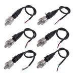 DC 5V 1/8NPT Pressure Transducer Transmitter Sensor Stainless Steel Oil Air Water 30/100/150/200/300/500 PSI Dropship