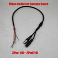 Power Video Cable  for Analog CCTV Camera | BNC Female 12V DC Connector Stripped Wire for PCB Board