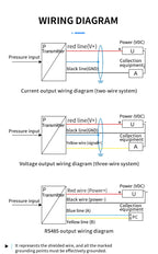 Air Differential Pressure Sensor 485 Micro-pressure Difference Sensor Differential Pressure Transmitter