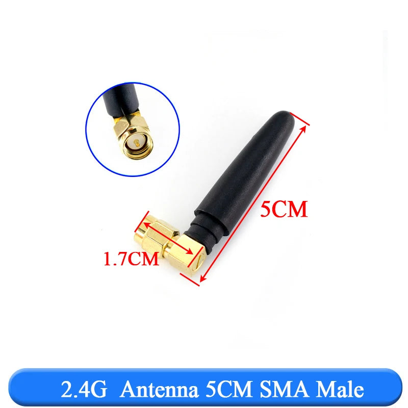 2PCS 2.4Ghz 3dbi  WIFI Antenna 2.4G RP SMA Male Universal Antennas Amplifier WLAN Router Antenne Booster 2400-2500mhz