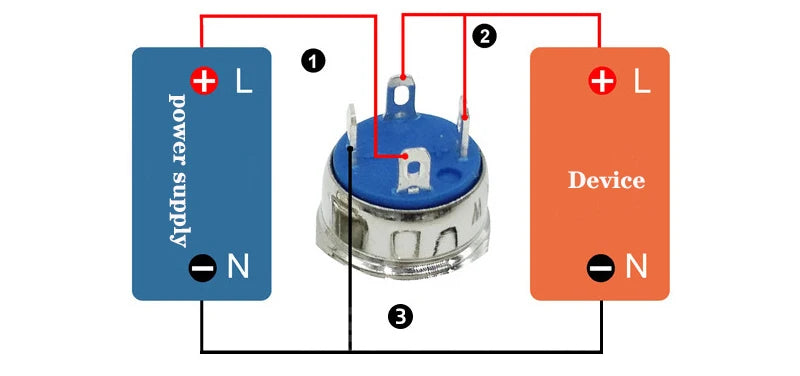 Metal Push Button Switch Momentary/Latching Led Backlit 5/12/24/220V With Fixation Power Start Stop Turns On/Off Diy Electronic