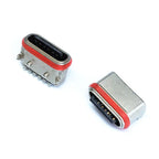 IPX7 Waterproof Type C 6 Pin SMT Socket Connector USB 3.1 Female SMD DIP For Huawei Samsung Lenovo PCB Design DIY High Current
