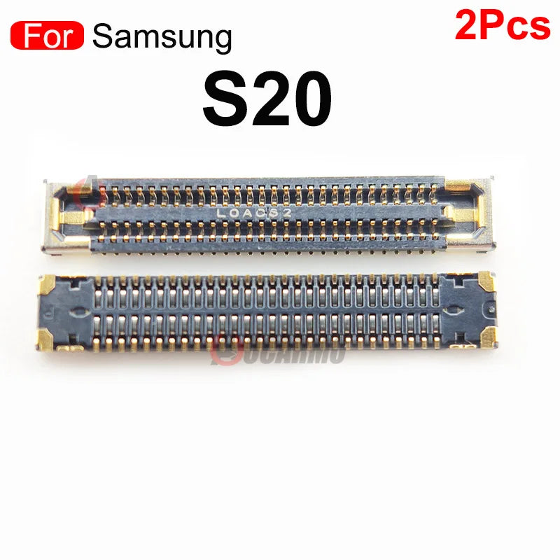 2Pcs For Samsung Galaxy S20 LCD FPC Plug Main Board PCB Connector Mainboard Flex Connector WIFI Signal Antenna