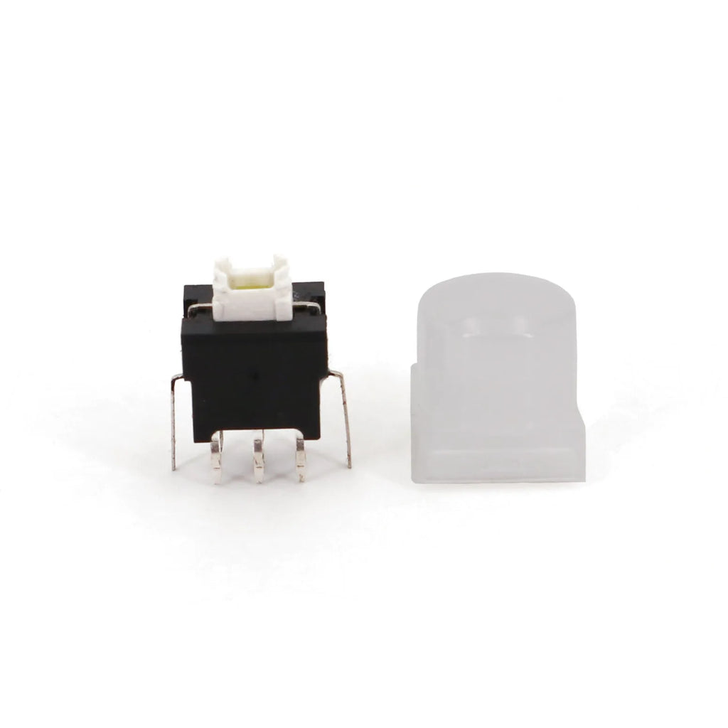 Honyone TS6-A Series Round Top 10mm Cap With LED 6+2 Pin DPDT PCB Mount Mini Push Button Switch