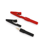 10Pcs Brass 5 Colors 41mm Insulated Mini Test Alligator Clip With 2mm Female Jack