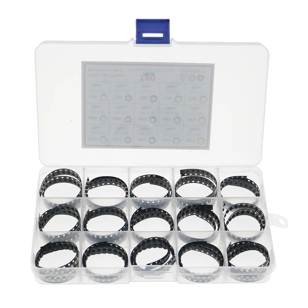 750pcs/Box SMD LED Kit 0603 0805 1206 Red/Green/Blue/White/Yellow led diode set 5 Colors Each 50pcs
