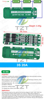 1/3PCS 1S 2S 3S 4S 3A 20A 30A Li-ion Lithium Battery 18650 Charger PCB BMS Protection Board For Drill Motor Lipo Cell Module