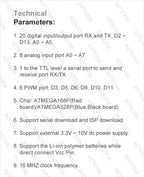 2PCS Mini/Type-C/Micro USB Nano 3.0 With Bootloader Compatible Nano Microcontroller For Arduino CH340 Driver 16Mhz ATMEGA328P