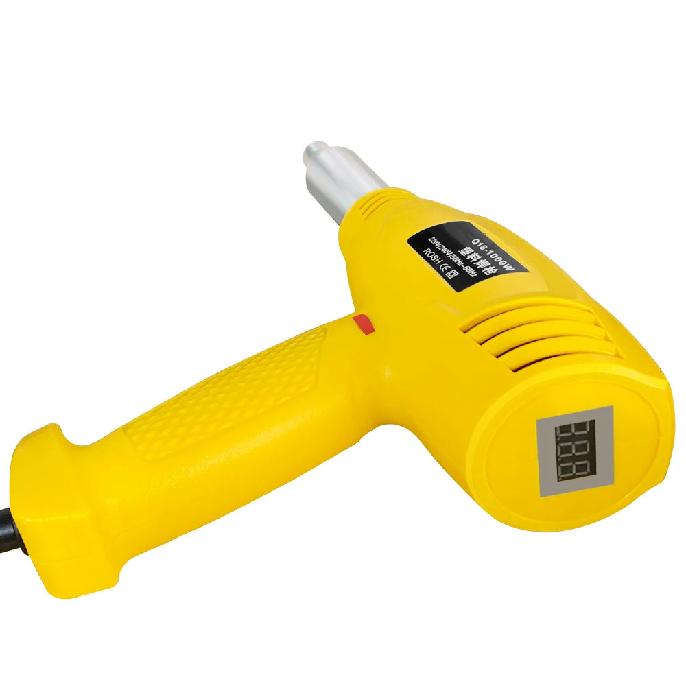 750W hot air gun Heat Gun Adjustable temperature welding gun Auto plastic pipe welding repair tool 100-600 degrees