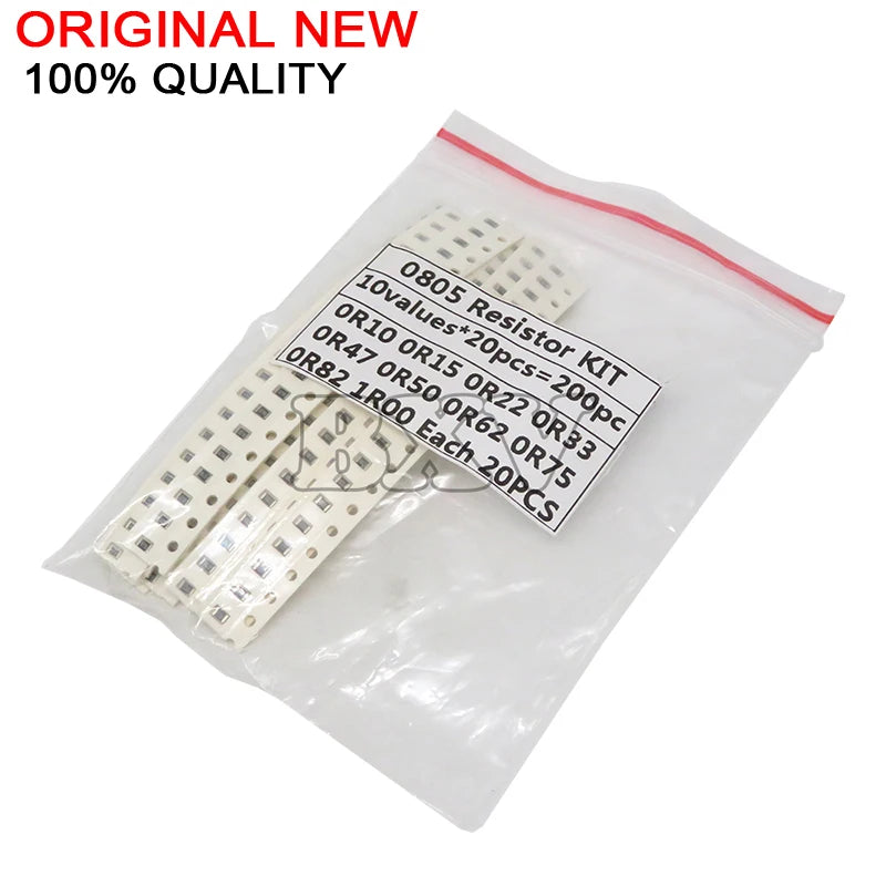200PCS 660PCS 720PCS 4000PCS 0402 0603 0805 1206 1210 2512 SMD Resistor Kit PUMUDDSY Assorted Kit 10K 100K 1K 1R 100R 220R 1% 5%