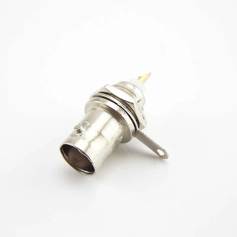 BNC Female Socket Solder Connector Chassis Panel Mount Coaxial Cable For Welding Machine Parts Monitor Accessories