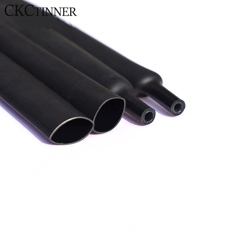 1 roll 3:1 Black heat shrink tube with double wall glue tube Diameter 1.6mm-30mm cable sleeve Adhesive Lined Sleeve Wrap