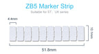 10Pcs ZBFM6 Label For Double-Level PTTB 4 PTTB4-PV 4mm Termin Numbering Blank DIN Rail Terminal Block Zack Marker Strips ZBFM 6