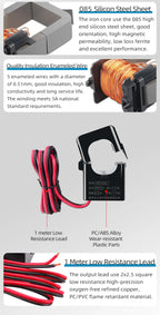 Split Core Current Transformer manufactur OPCT24AGL 100/5 150/5 200/5A 250/5 400A 5A open ac Clamp on Current Transform Sensor