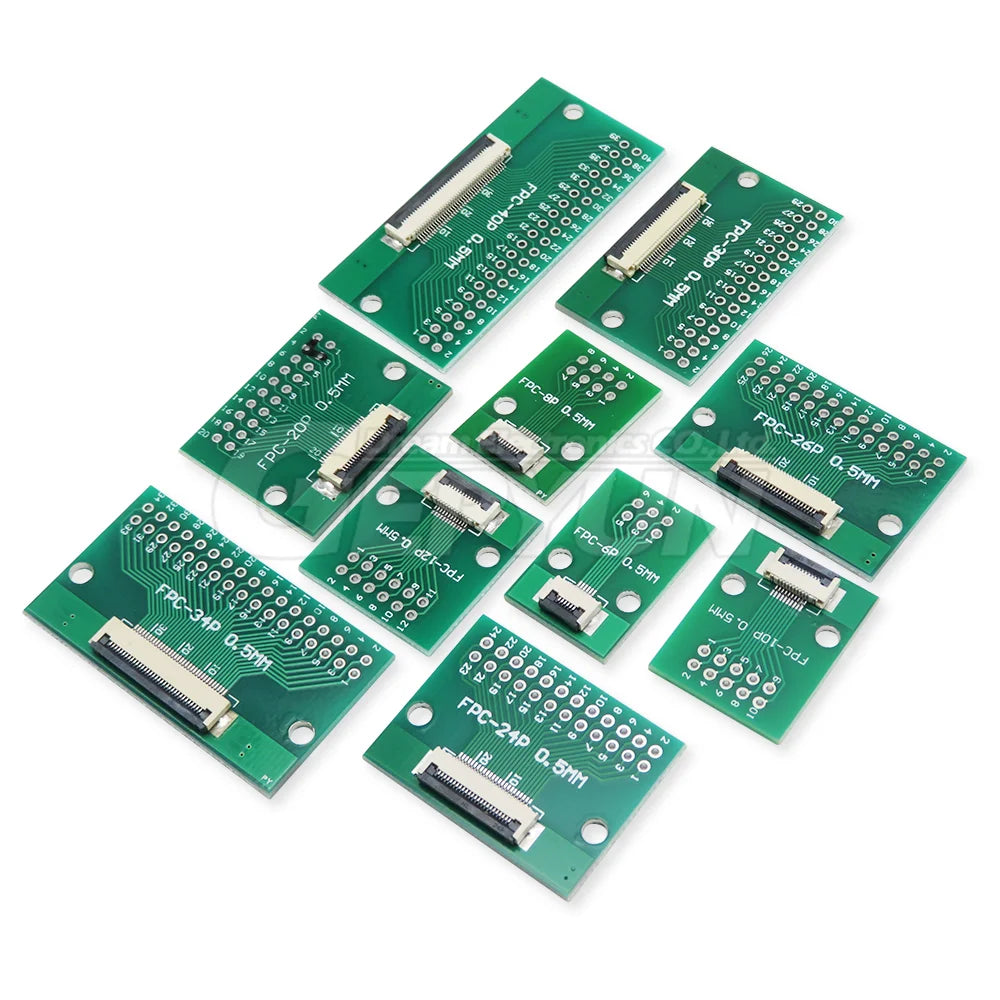 5PCS FPC FFC 0.5MM /1.0MM pitch for cable transfer conversion board 6P /8P/ 10P /12P/20P/ 24P / 26P / 30P / 34P /40P / 50P / 60P