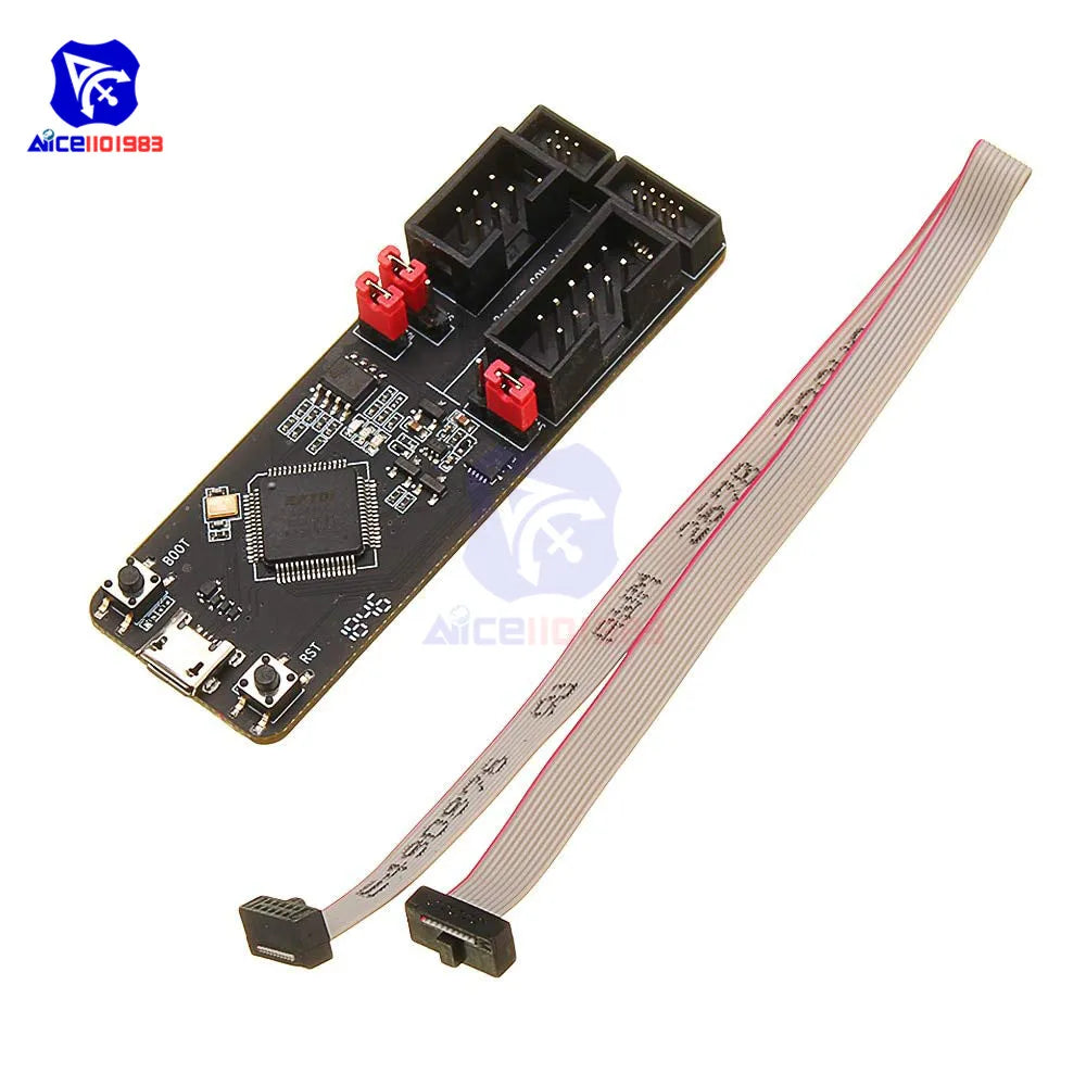 diymore ESP-Prog Development Board Debugger Programmer Downloader Micro USB 5V Output with JTAG Cable for Arduino ESP32
