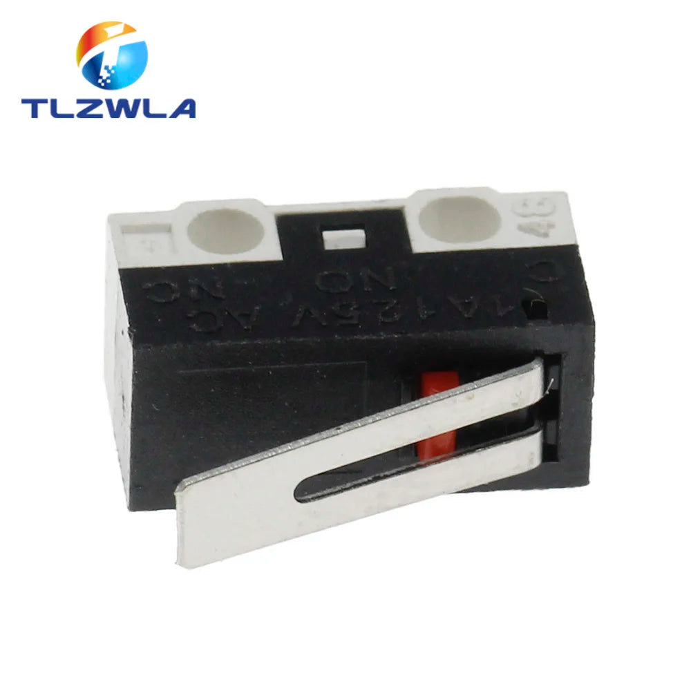 100Pcs Limit Switch Push Button Switch 1A 125V AC Mouse Switch 3Pins Micro Switch