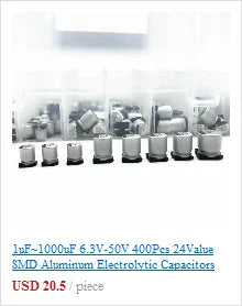50pcs/lot 3296W Series 500R 1K 2K 5K 10K 20K 50K 100K 200K 1M Multi-turn Potentiometer 10K Variable Resistors with Box Set